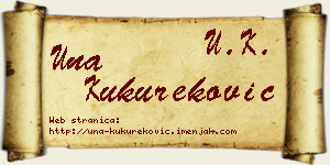 Una Kukureković vizit kartica